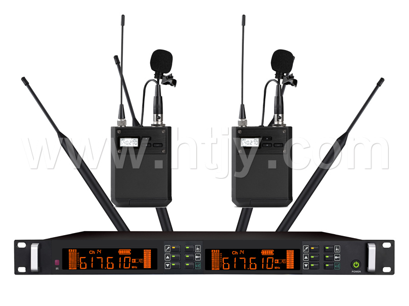 一拖二真分集專業(yè)無線領夾麥克風 HT-D600-LJ